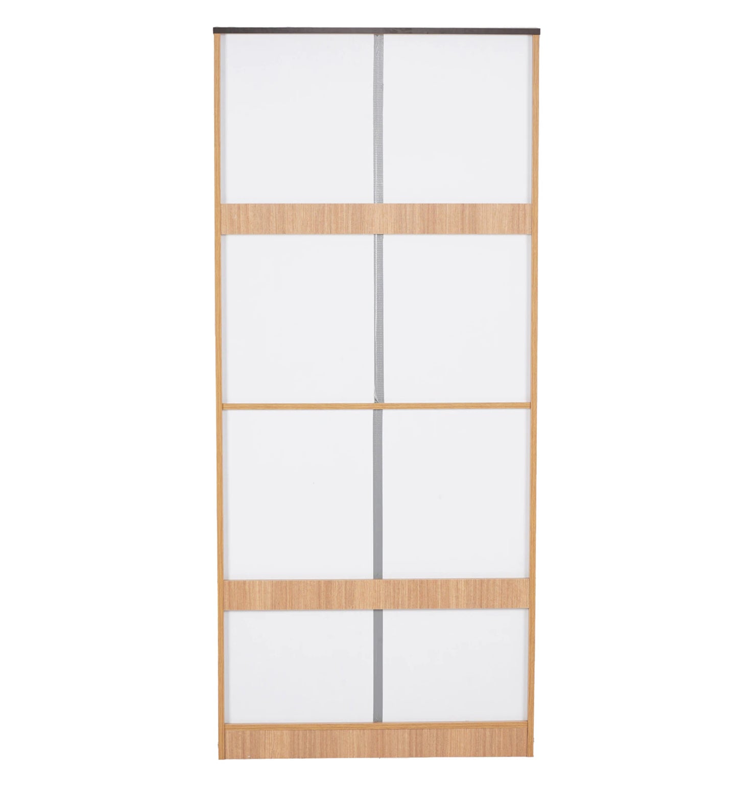 Omkarwood “Milford” Premium 2-Door Engineered Wood Wardrobe with Mirror & Drawer – Urban Teak Finish