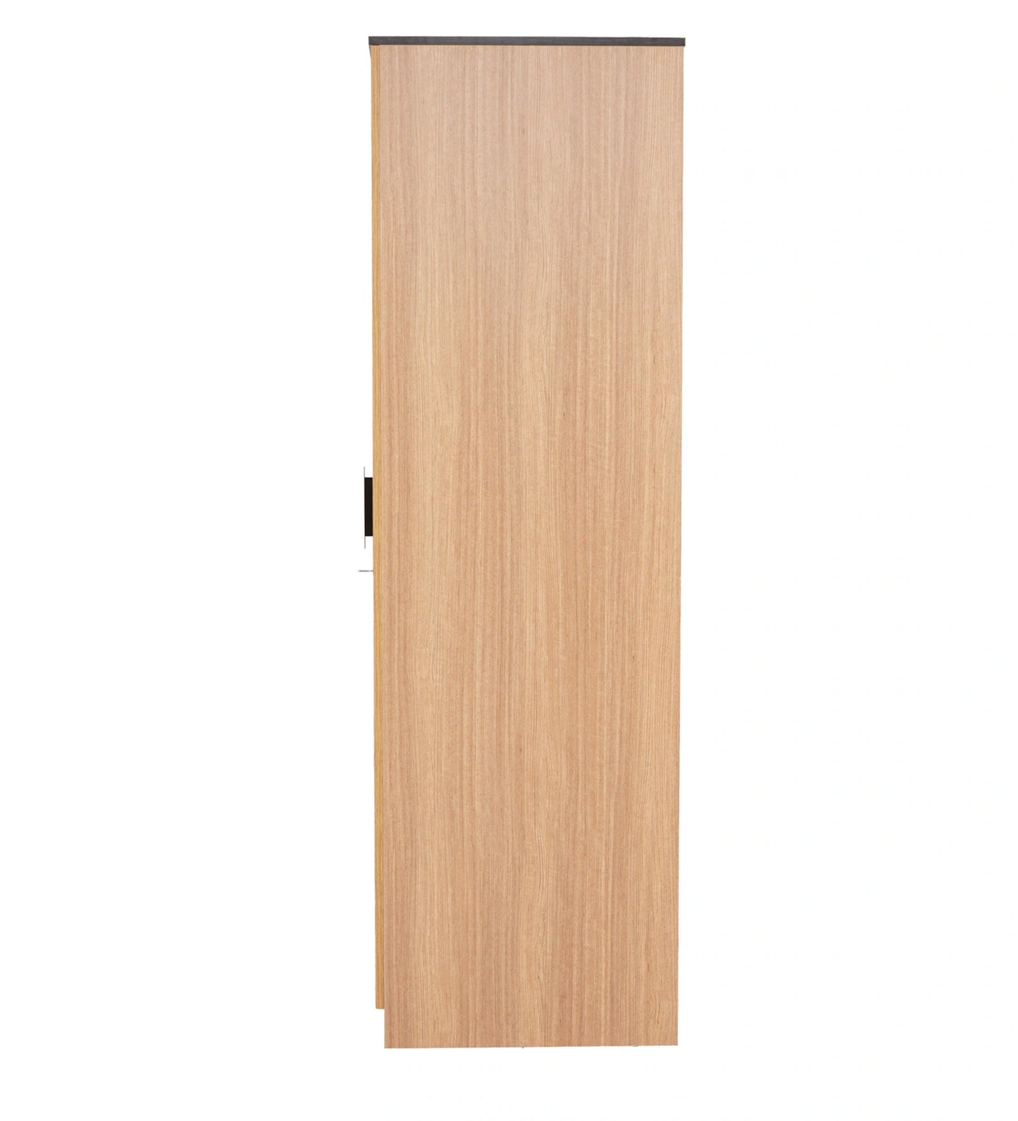 Omkarwood “Milford” Premium 2-Door Engineered Wood Wardrobe with Mirror & Drawer – Urban Teak Finish