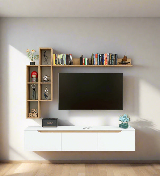 The Luxora Premium Engineered Wood TV Unit