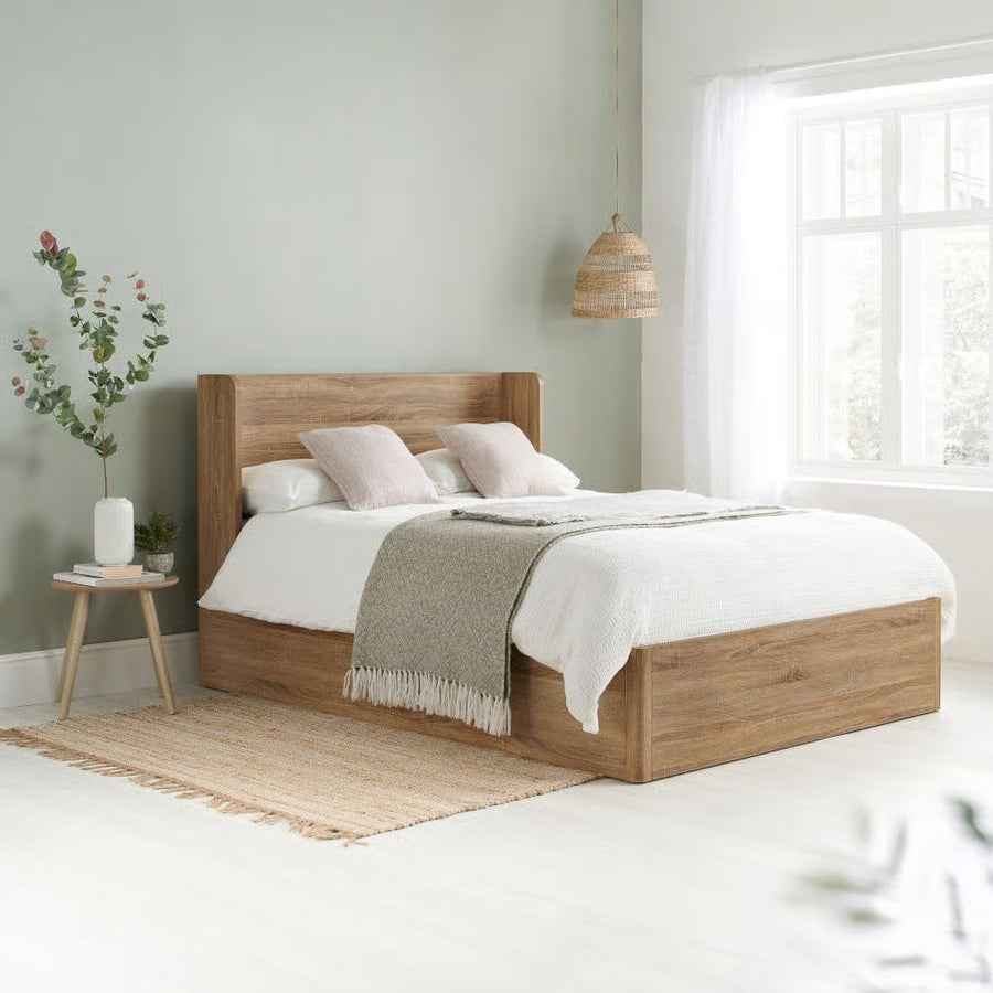 Olden Oak Ottoman Bed