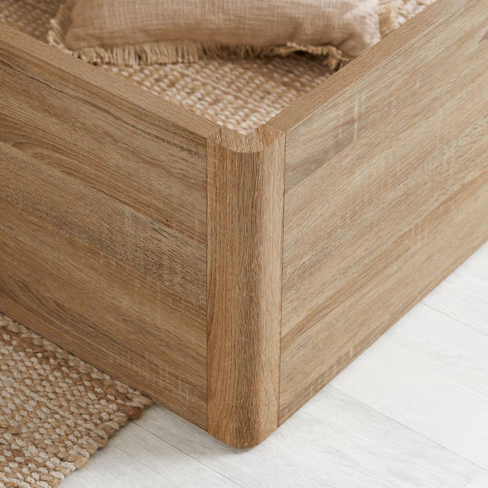 Olden Oak Ottoman Bed