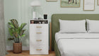 OmkarWood Premium Space-Saving Dressing Unit with Mirror & Storage Stool
