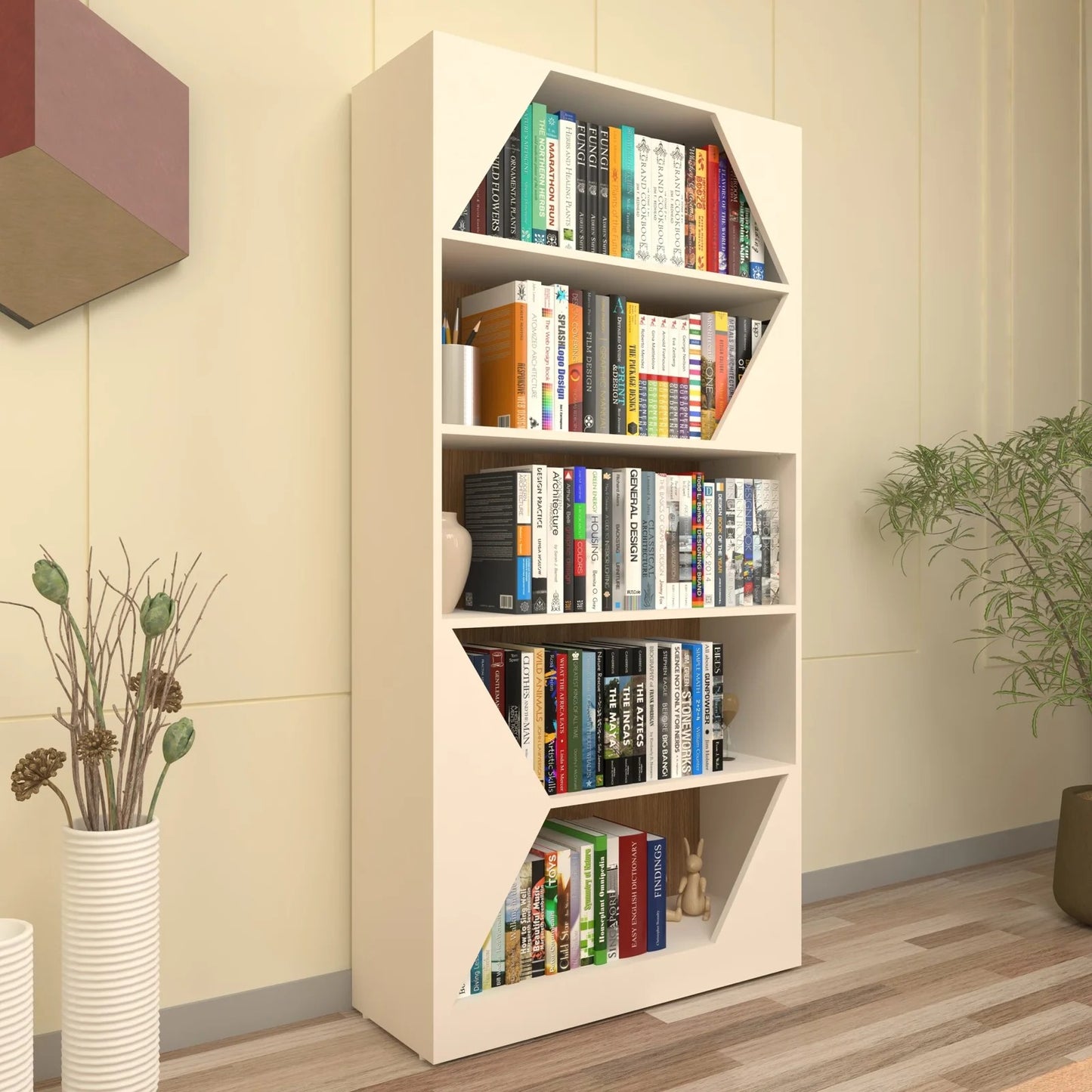 Aurea 5-Shelf Bookcase