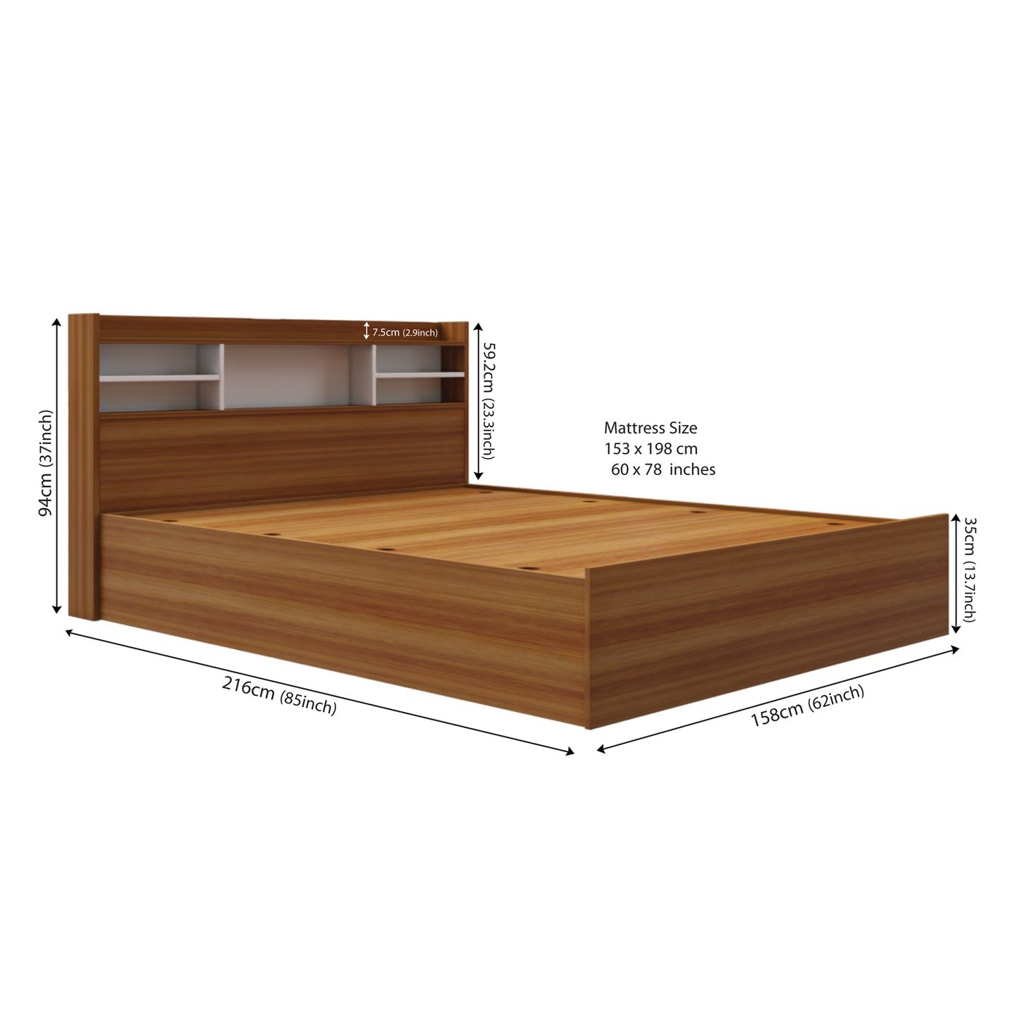 The Majestic King Bed with Box Storage
