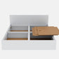 Premium King Size Bed with Quad Storage (Engineered Wood, White Finish)