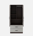 Omkarwood Rillo Premium 2-Door Engineered Wood Wardrobe with Drawer Storage