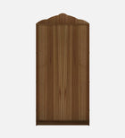 OmkarWood Lyon Teak & White Engineered Wood Pooja Mandir with Doors & Storage