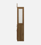 OmkarWood Natural Wooden Finish Pooja Temple with Storage & Drawer