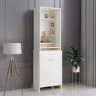 OmkarWood Premium White Pooja Temple with Storage