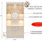 OmkarWood Premium LED Illuminated Engineered Wood Pooja Mandir with Storage