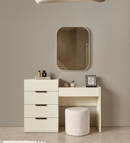 Omkarwood “Ivory Grace” Dressing Cabinet