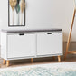 Omkarwood LuxeSit Shoe Rack & Bench