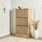 Omkarwood StriaLux Premium Shoe Cabinet