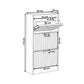 Omkarwood StriaLux Premium Shoe Cabinet