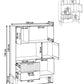 OmkarWood “Elora” Premium Engineered Wood Shelving Unit