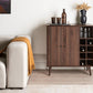 OmkarWood Aristo Walnut Sideboard Cabinet