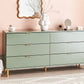 Sage Luxe 6-Drawer Sideboard by OmkarWood Furniture