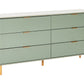 Sage Luxe 6-Drawer Sideboard by OmkarWood Furniture