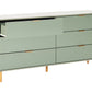 Sage Luxe 6-Drawer Sideboard by OmkarWood Furniture