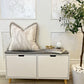Omkarwood LuxeSit Shoe Rack & Bench