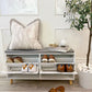 Omkarwood LuxeSit Shoe Rack & Bench