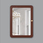 OmkarWood Premium Wall-Mounted Bathroom Cabinet with Mirror – 7 Spacious Shelves, Brown Finish