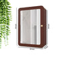 OmkarWood Premium Wall-Mounted Bathroom Cabinet with Mirror – 7 Spacious Shelves, Brown Finish