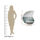 Abstract Curve LED Backlit Smart Bathroom Mirror