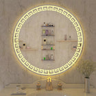 LED Backlit Round Vanity Mirror with Touch Control