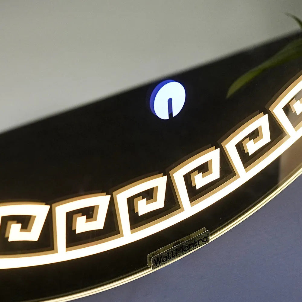 LED Backlit Round Vanity Mirror with Touch Control