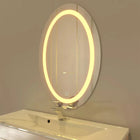 LED Oval Bathroom Mirror with Touch Sensor