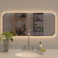 LumoGlow Horizon – LED Backlit Rectangular Bathroom Mirror (32 x 14 Inch)