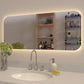 LumoGlow Horizon – LED Backlit Rectangular Bathroom Mirror (32 x 14 Inch)