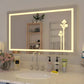 Luminous Blossom LED Bathroom Mirror – 28x17.4 inch